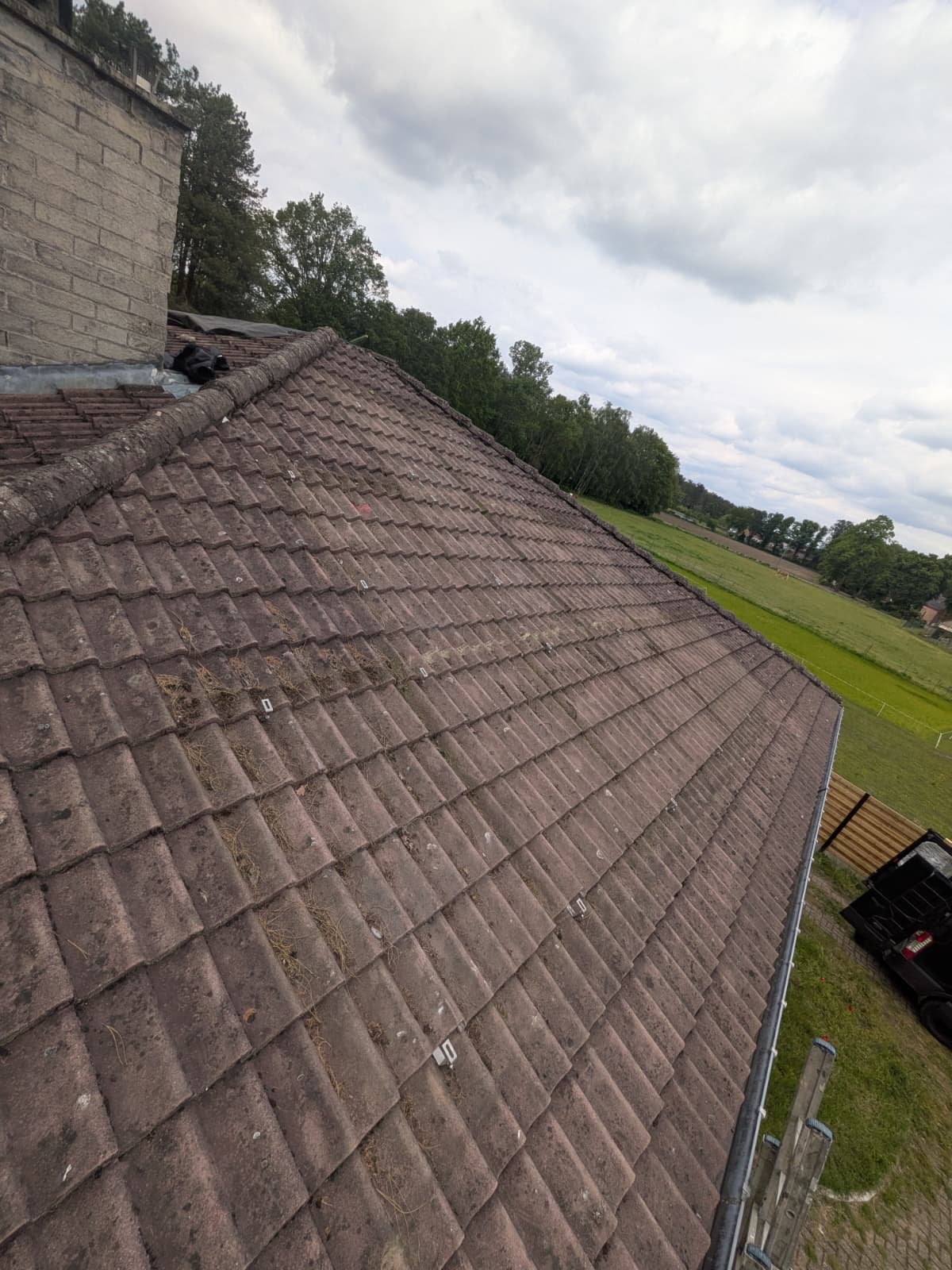 Bestaand pannendak voor renovatie